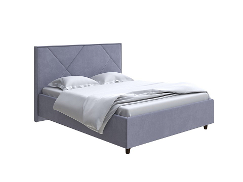 Кровать 160 на 200 Tessera Grand - Мягкая кровать с высоким изголовьем и стильными ножками из массива бука