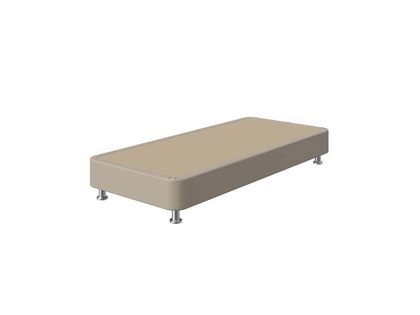 Кровать BoxSpring Home 80x200 Экокожа Бежевый - Кровать с простой усиленной конструкцией